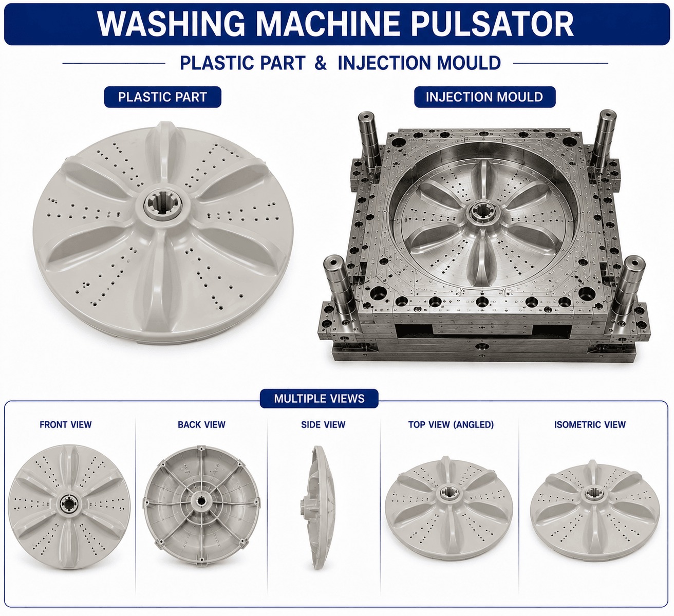 Washing Machine Plastic Pulsator